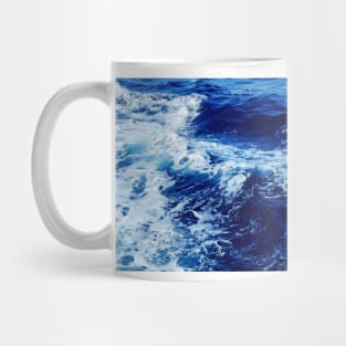 blue ocean waves design Mug